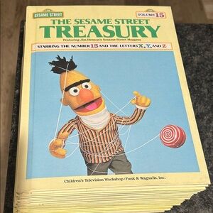 Sesame Street Treasury Book with Yellow and Blue Cover